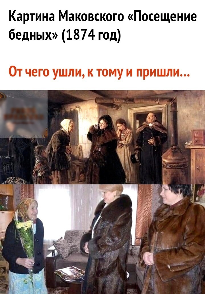 Картина Маковского Посещение бедных 1874 год От чего ушли к тому и пришли