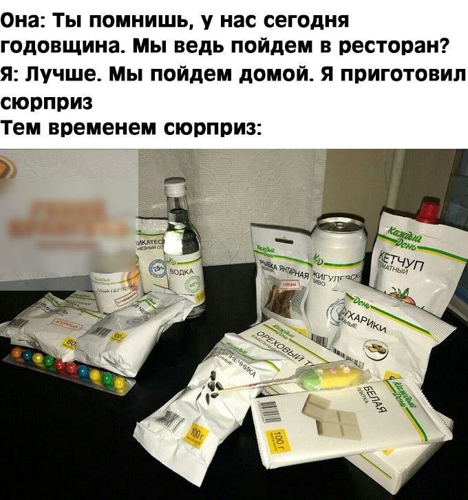 Она Ты помнишь у нас сегодня годовщина Мы ведь пойдем в ресторан я Лучше Мы пойдем домой я приготовил сюрприз Тем временем сюрприз