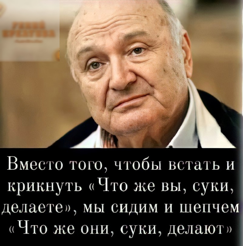 Вместо того чтобы встать и крикнуть Что же вы суки делаете мы сидим и шепчем Что же они суки делают