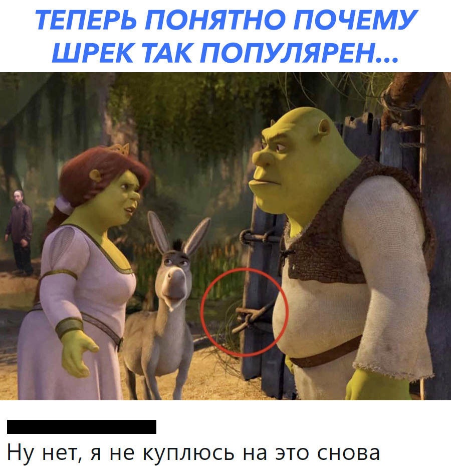 ТЕПЕРЬ ПОНЯТНО ПОЧЕМУ ШРЕК ТАК ПОПУЛЯРЕН НУ НЭТ Я не КУПЛЮСЬ Нд ЭТО СНОВд