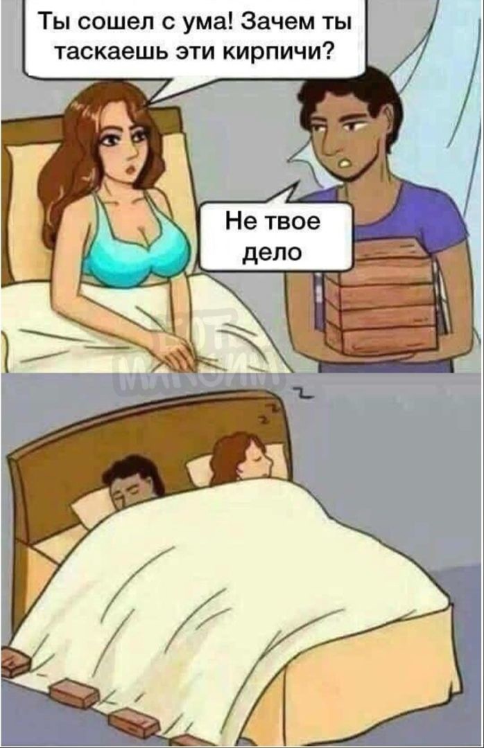 Ты сошел с ума Зачем ты таскаешь эти кирпичи