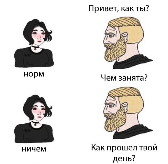 ПриветкактьП норм ничем Какпрошептвой день