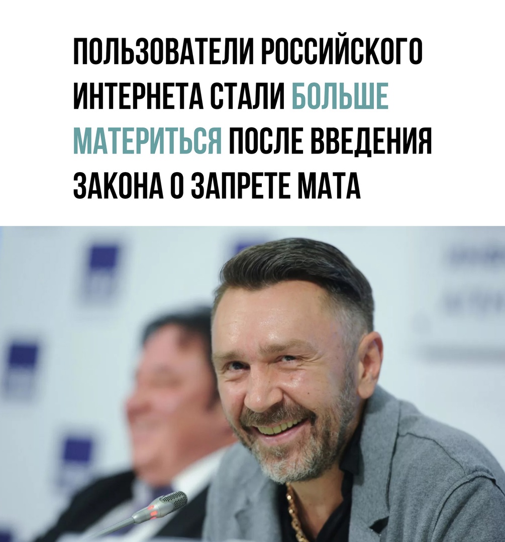 ПОЛЬЗОВАТЕЛИ РОССИЙСКОГО ИНТЕРНЕТА СТАЛИ БОЛЬШЕ МАТЕРИТЬСЯ ПОСЛЕ ВВЕДЕНИЯ ЗАКОНА О ЗАПРЕТЕ МАТА