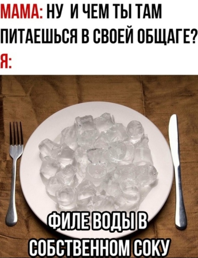 МАМА НУ И ЧЕМ ТЫ ТАМ ПИТАЕШЬСЯ В СВОЕЙ ОБЩАГЕ Я СОБСТВЕННОМ СПКУ
