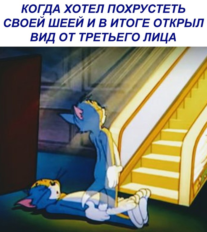КОГДА ХОТЕЛ ПОХРУСТЕ ть СВОЕЙ ШЕЕЙ и в ИТОГЕ открыл ВИД ОТ ТРЕТЬЕГО ЛИЦА