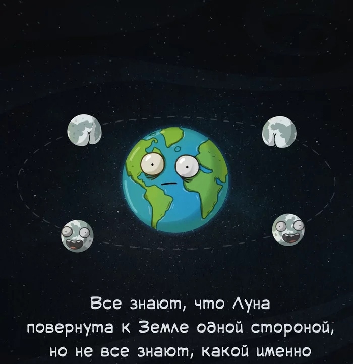 Все знают что Ауна повернута к ЗеМАе одной стороной но не все знают какой именно