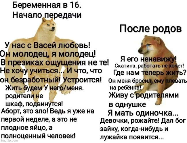 Беременная в 16 Начало передачи После родов У нас с Ьесей любовь Он молодец я молодец я в преаиках ощущения не те с ею катинат работа Не хочу учиться И что что Где нам он жбезгаботный Устроится Он меня бр удем У нефменя на ребён родители не Живу с шкаф подвинутся в однушке АбОРТ это зло Ведь Я Уже на Я мать одиночка первой неделе а ЭТО не Девочки рожайте Дал бог плодное яицо а зайку когда нибудь и