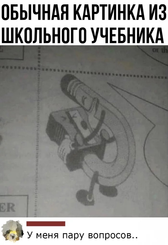 ОБЫЧНАЯ КАРТИНКА ИЗ ШКОЛЬНОГО УЧЕБНИКА _ в У меня пару вопросов