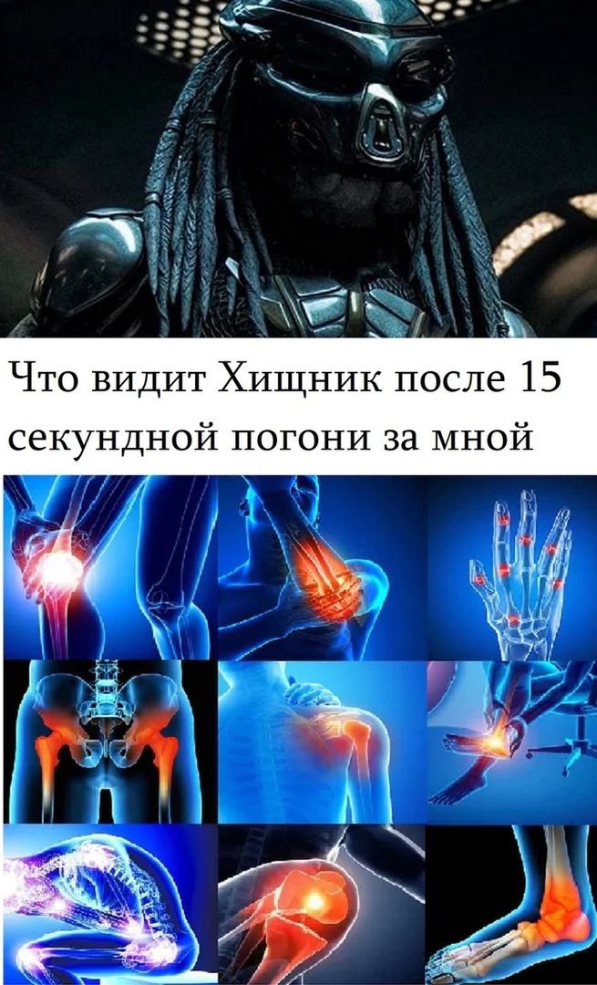 чп 3 Что видит Хищник после 15 секундной погони за мной