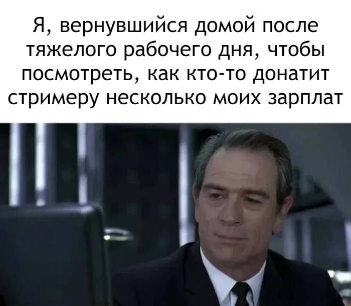 Я вернувшийся домой после тяжелого рабочего дня чтобы посмотреть как КТО ТО ДОНдТИТ стримеру НЕСКОЛЬКО МОИХ ЗдРПЛдТ