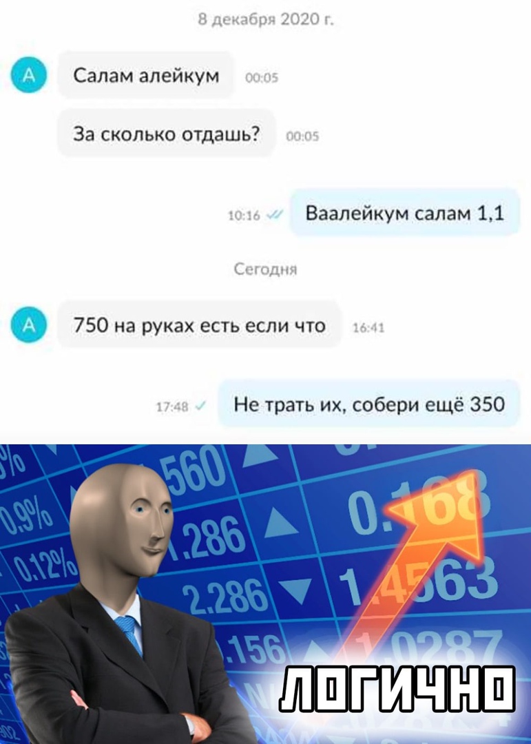 В тумбы 2020 Салам алейкум За сколько отдашь Ваалейкум салам 11 Сщиднч 750 на руках есть если что Не трать их собери ещё 350