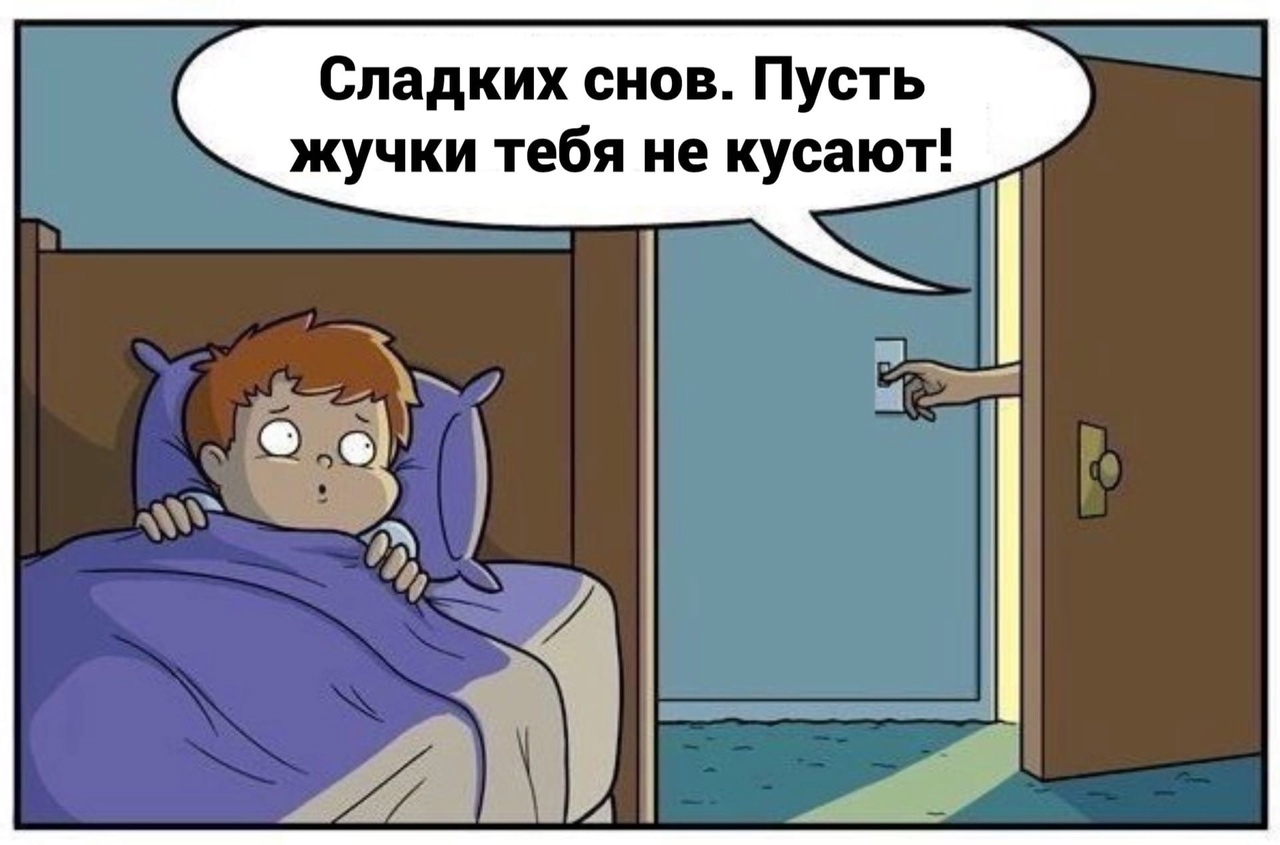 Сладких снов Пусть жучки тебя не кусают