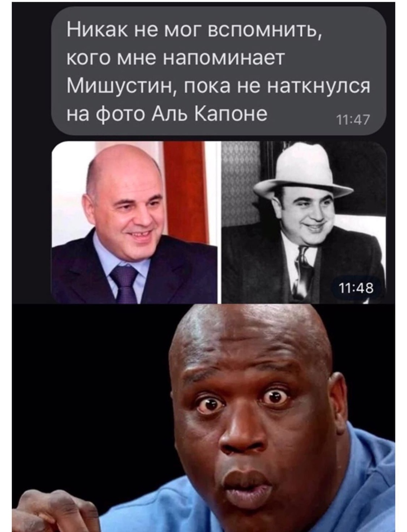 Никак не мог вспомнить кого мне напоминает Мишустин пока не наткнулся на фото Аль Капоне