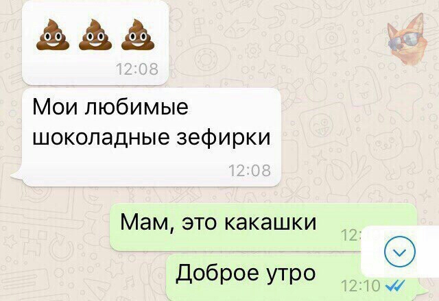 Мои любимые шоколадные зефирки Мам это какашки Доброе утро