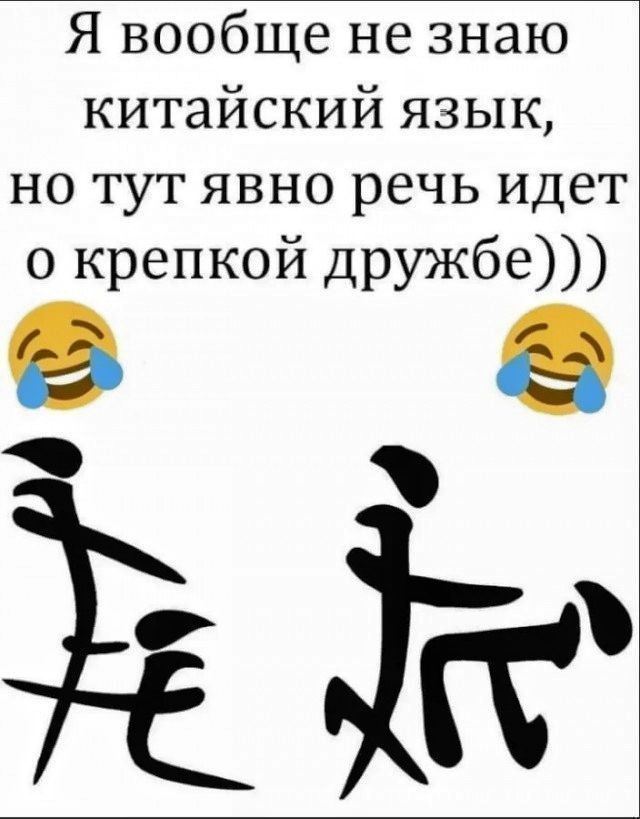 Я вообще не знаю китайский язык, но тут явно речь идет о крепкой дружбе