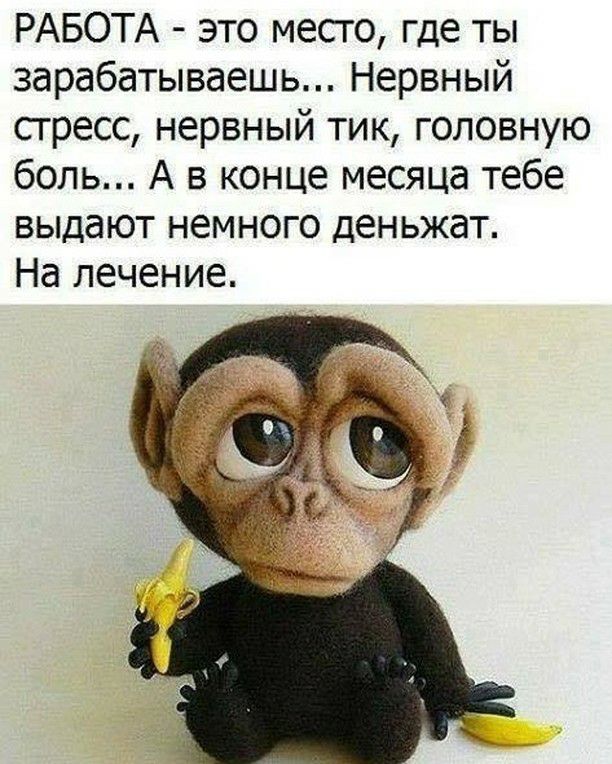РАБОТА это место где ты зарабатываешь Нервный сгресс нервный тик головную боль А в конце месяца тебе выдают немного деньжат На лечение