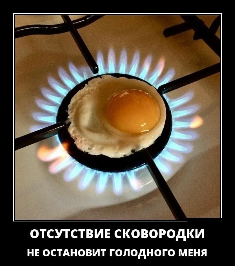 ОТСУТСТВИЕ СКОВОРОДКИ НЕ ОСТАНОВИТ ГОЛОдНОГО МЕНЯ