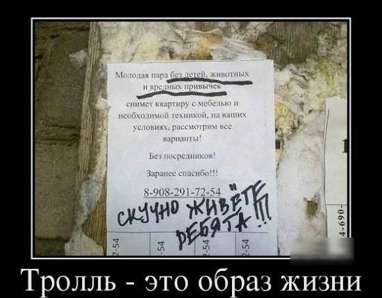 Тролль это образ жизни