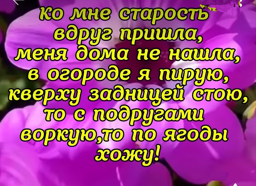 ко мне старость вдруг пришла меня дома не нашли огороде я пиррую вев рху задницеи стою сп ругшми ворюуюЁ дПО ягоды жу