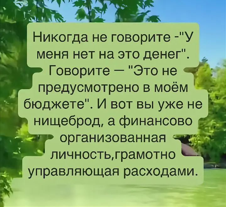 Никогда не говорите -
