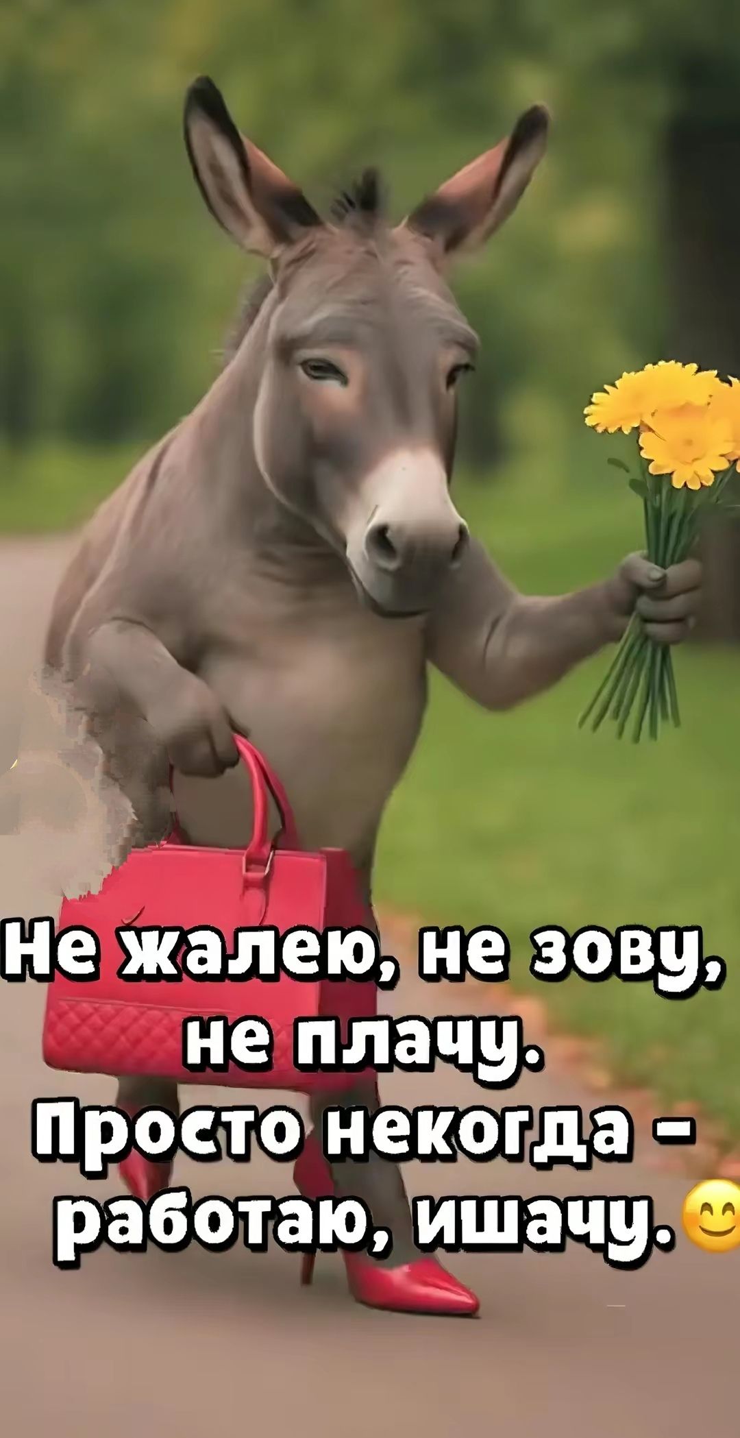 Не жалею, не зову, не плачу. Просто некогда – работаю, ишачу. 😊