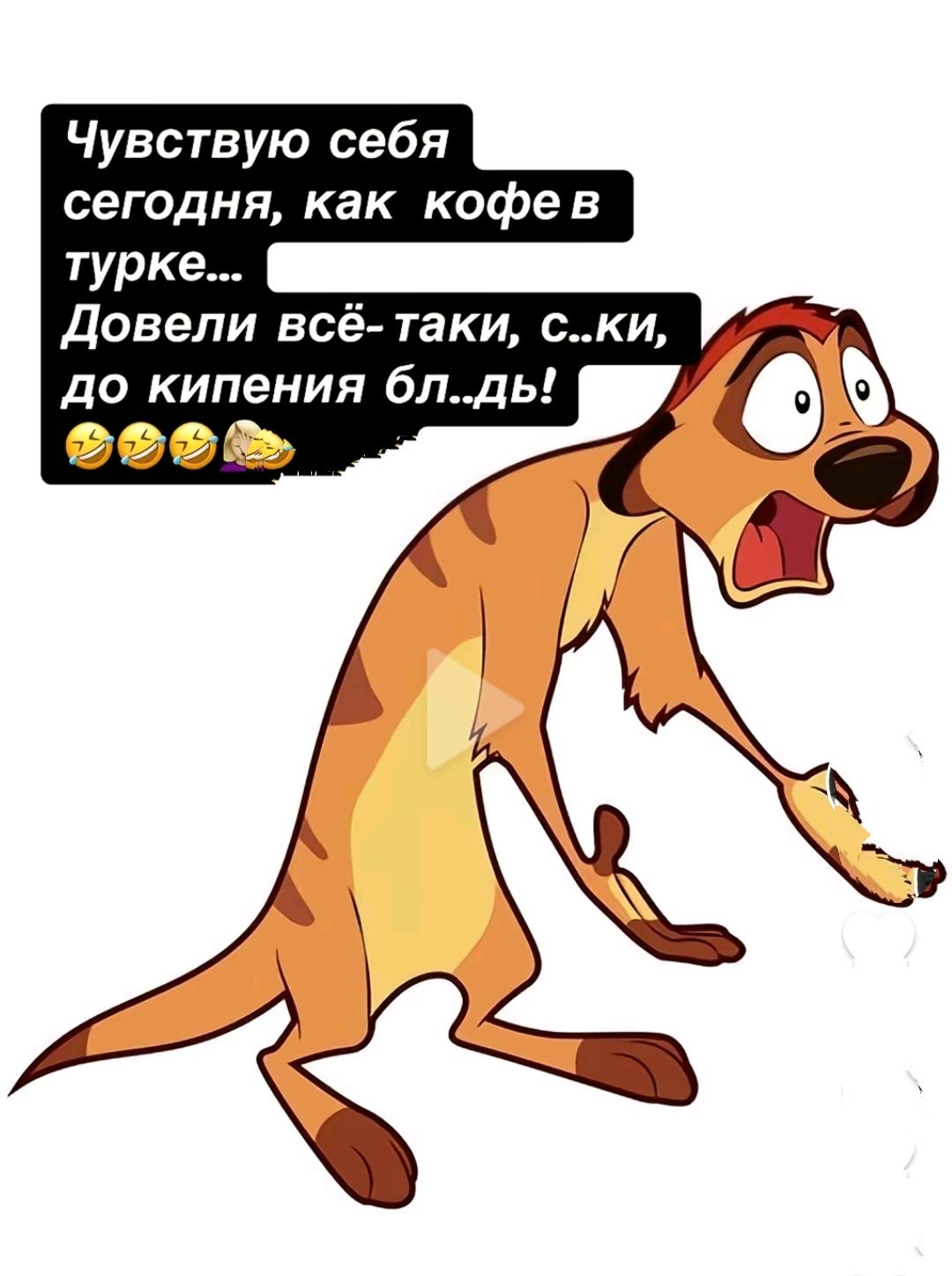 Чувствую себя сегодня, как кофе в турке... Довели всё-таки, с..ки, до кипения бл..ды!