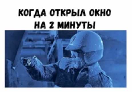 КОГДА ОТКРЫА ОКНО НА 2 ИИНУТЫ