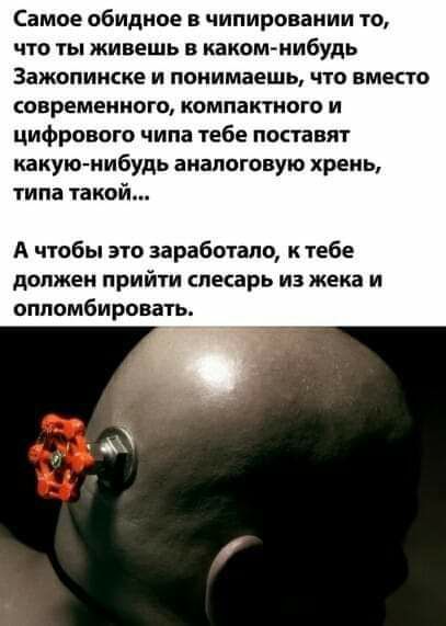 Самое обидное в чипироваиии то что ты живешь в каком нибудь Зажопинске и понимаешь что вместо современного компактного и цифрового чипа тебе поставят какую нибудь аналоговую хрень типа такой А чтобы это заработало к тебе должен прийти слесарь из жена и ппломби ровать