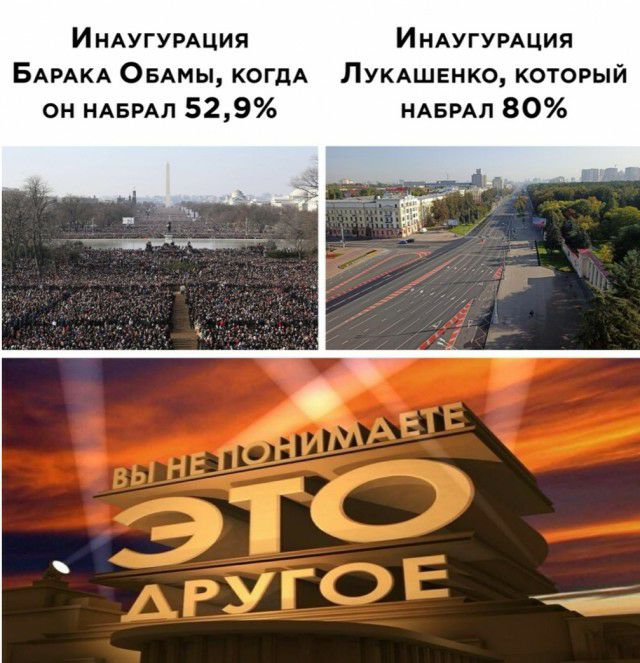 ИНАУГУРАЦИЯ Индугумция БАРАКА ОБАМЫ КОГДА Лукдшенко который он НАБРАЛ 529 НАБРАЛ 80