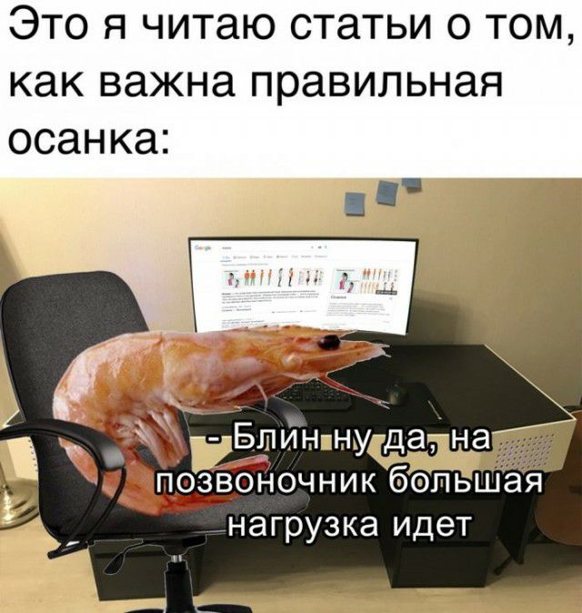 Это я читаю статьи о том как важна правильная осанка