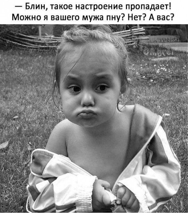 Блин такое настроение пропадает ожно я вашего мужа пну Нет А вас