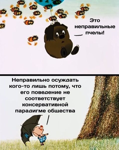 Это неправильные пчелы Неправильно осуждать когото лишь потому что его поведение не соответствует консервативной парадигме общества