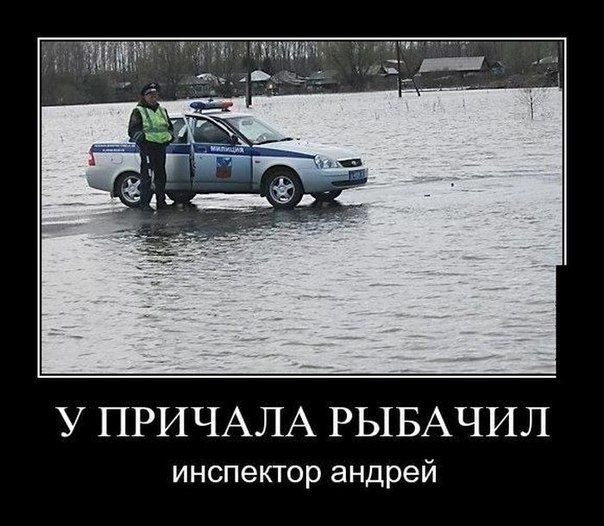 У ПРИЧАЛА РЫБАЧИЛ инспектор андрей