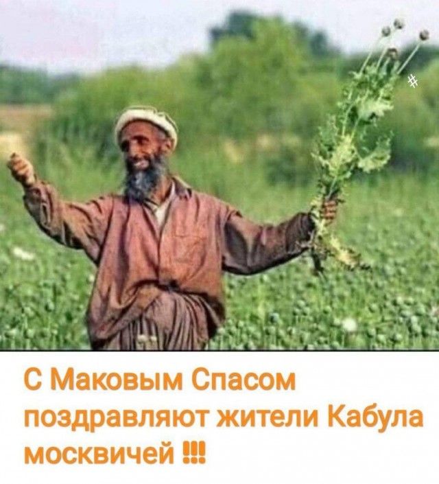 С Маковым Спаоом поздравляют жители Кабула москвичей