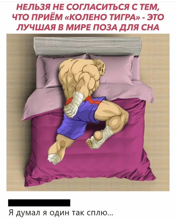 НЕЛЬЗЯ 5 СОГЛАСИТЬСЯ С ТЕМ ЧТО ПРИЕМ КОЛЕНО ТИГ РА ЭТО ЛУЧШАЯ В МИРЕ ПОЗА ДЛЯ СНА Я думал я один так сплю