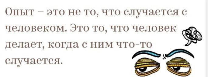 Опыт это не то что случается с человеком Это точто человек Делает коща ним что то случается в е