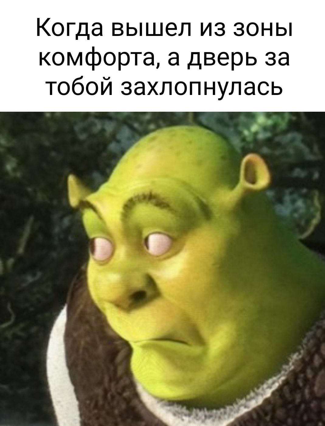 Когда вышел из зоны комфорта а дверь за тобой захлопнулась