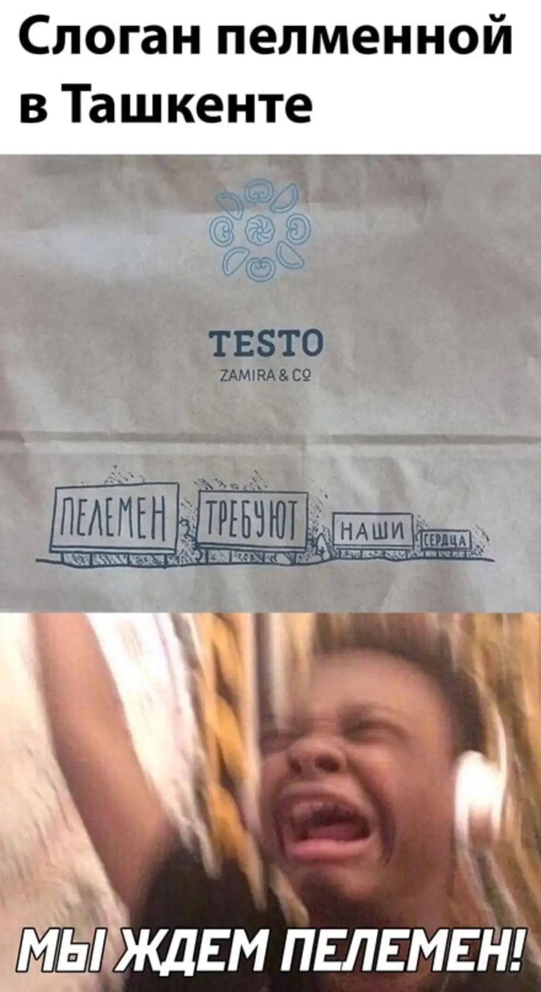 Слоган пелменной в Ташкенте г
