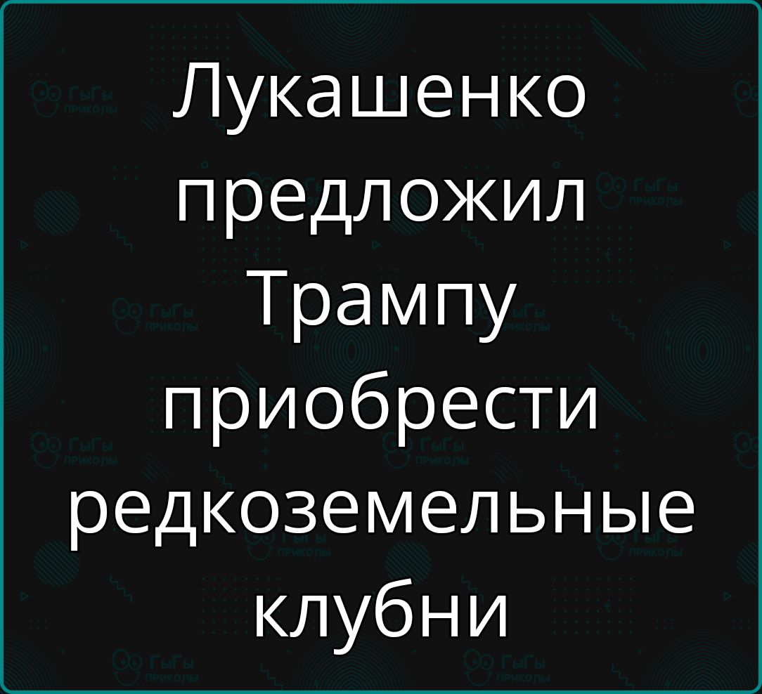 Лукашенко предложил трампу приобрести редкоземельные клубни