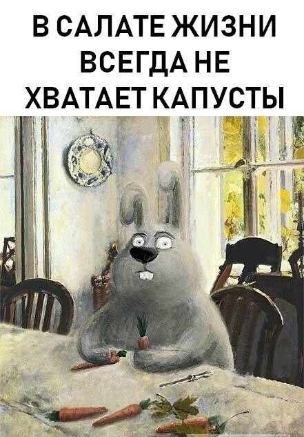 В САЛАТЕ ЖИЗНИ ВСЕГДА НЕ ХВАТАЕТ КАПУСТЫ