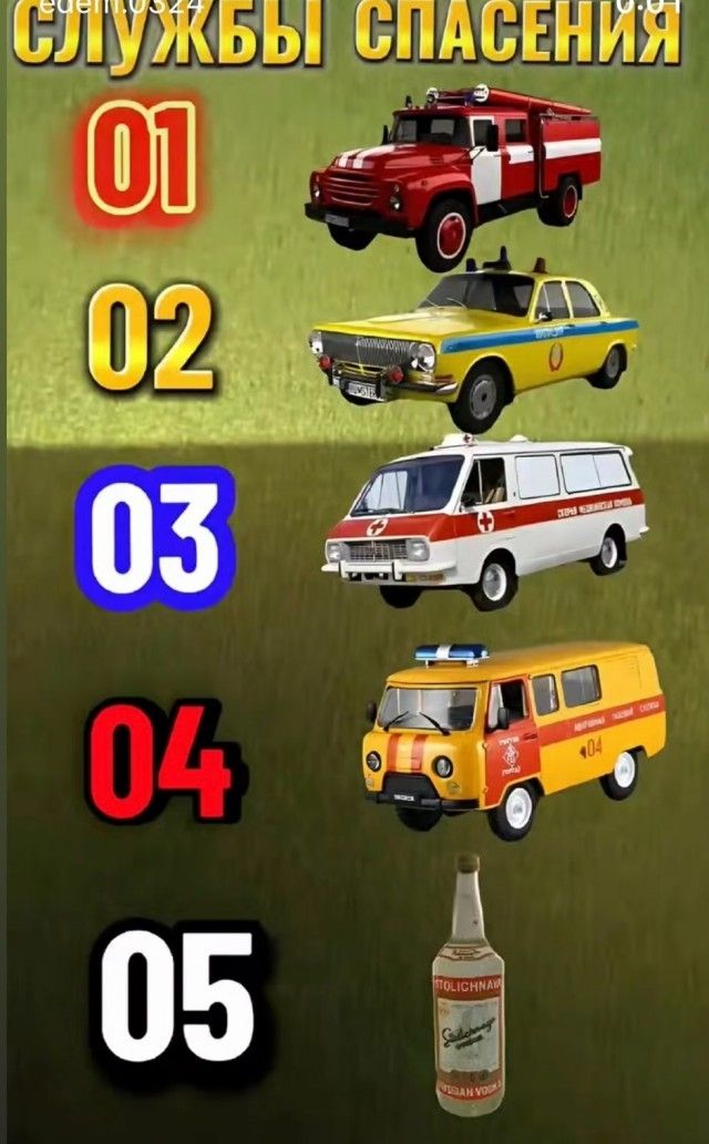 СЛУЖБЫ СПАСЕНИЯ
01
02
03
04
05