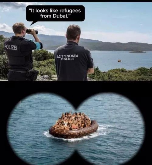 It looks like refugees from Dubai.