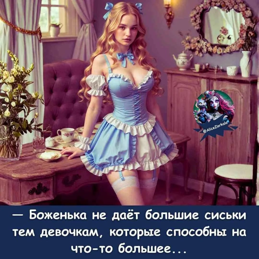 Боженька не даст большие сиськи тем девочкам, которые способны на что-то большее...