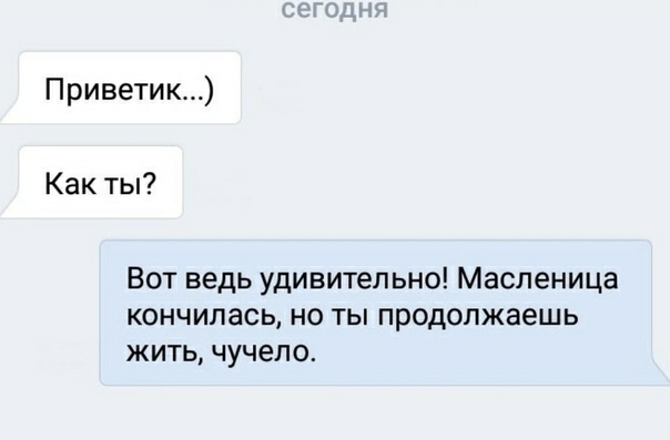 Приветик Как ты Вот ведь удивительно Масленица кончилась но ты продолжаешь жить чучело