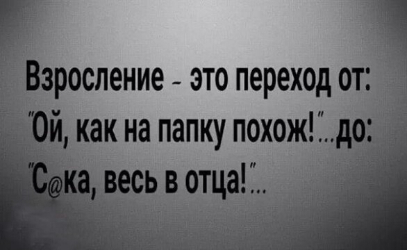 Взросление это переход от как на папку ПОХОЖ