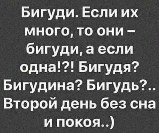 Бигуди Если их много то они бигуди а если одна Бигудя Бигудина Бигудь Второй день без сна и покоя