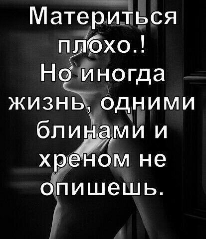 Материться ПГАО ОХО Но йногда жибзнь одними пирами и ХЁЭН ЛМ не 0 ишешь