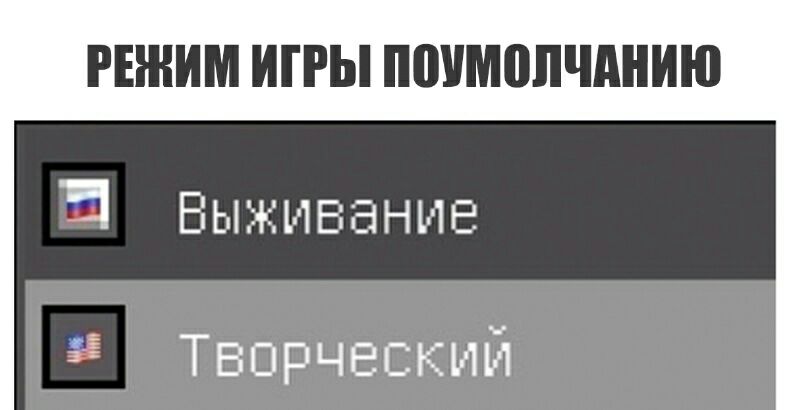 РЕЖИМ ИГРЫ ППУМПЛЧДНИЮ Выживание 5 Творческий