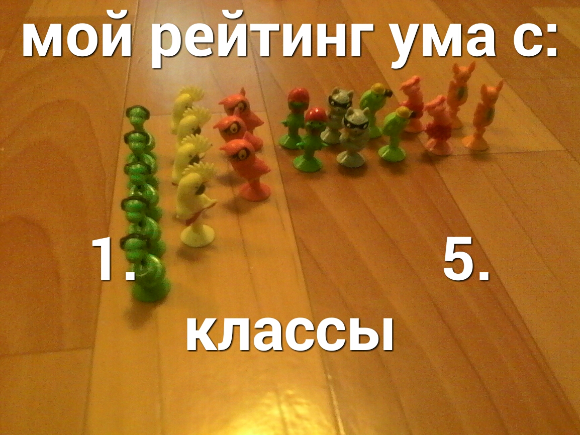 мой рдеитинг ума с 5 классы
