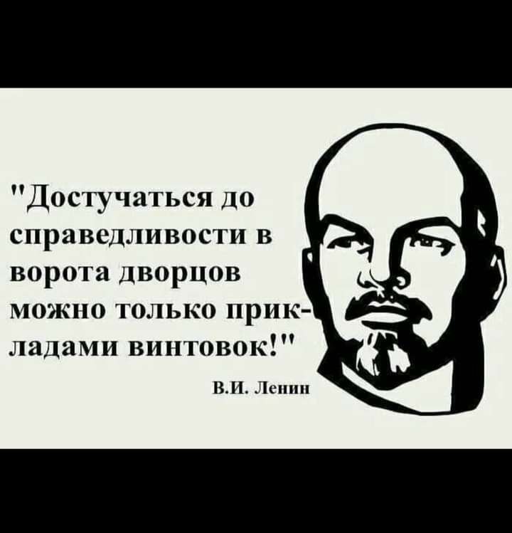 Достучаться до справедливости в ворота дворцов можно только прик ладами винтовок ВИ Ленни